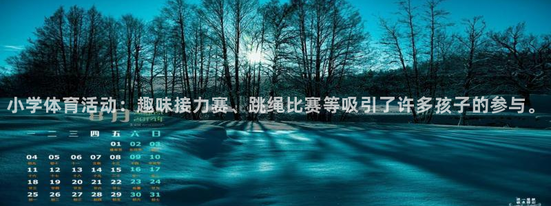 小学体育活动：趣味接力赛、跳绳比赛等吸引了许多孩子的参与。